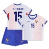 Conjunto (Camiseta+Pantalón Corto) Francia M. Thuram 15 Segunda Equipación Euro 2024 - Niño